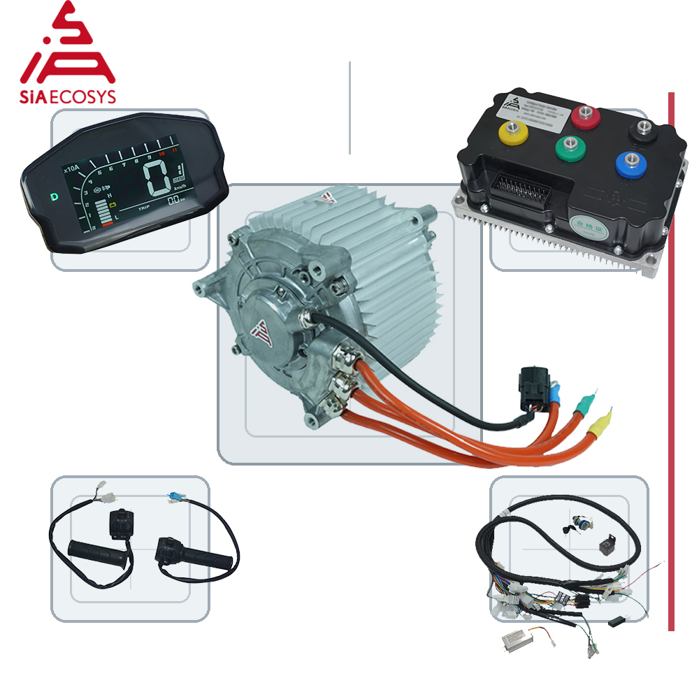 ชุดมอเตอร์ขับเคลื่อนกลาง SiAEC - Mid Drive Motor Kit 72V 5000W บทวิจารณ์และราคา
